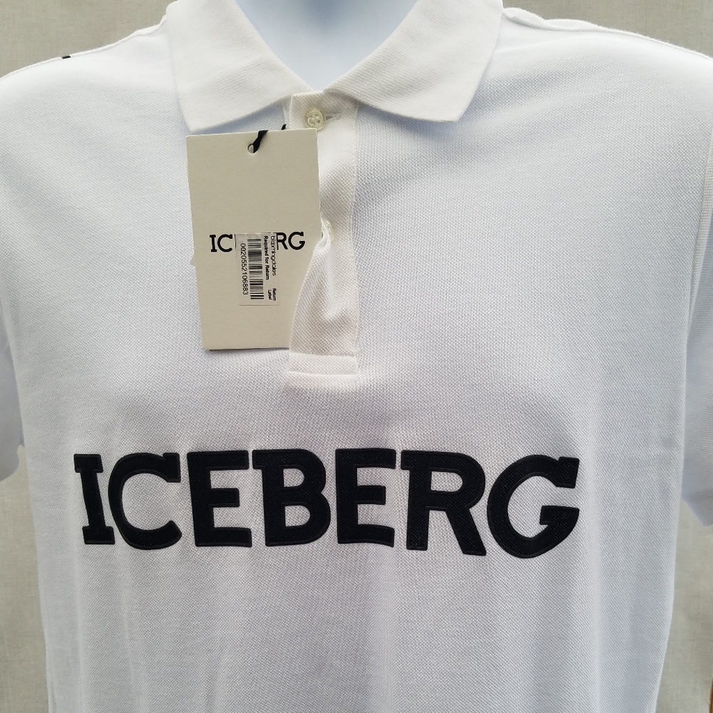 New Men's "ICEBERG" Pink Panther Polo Shirt